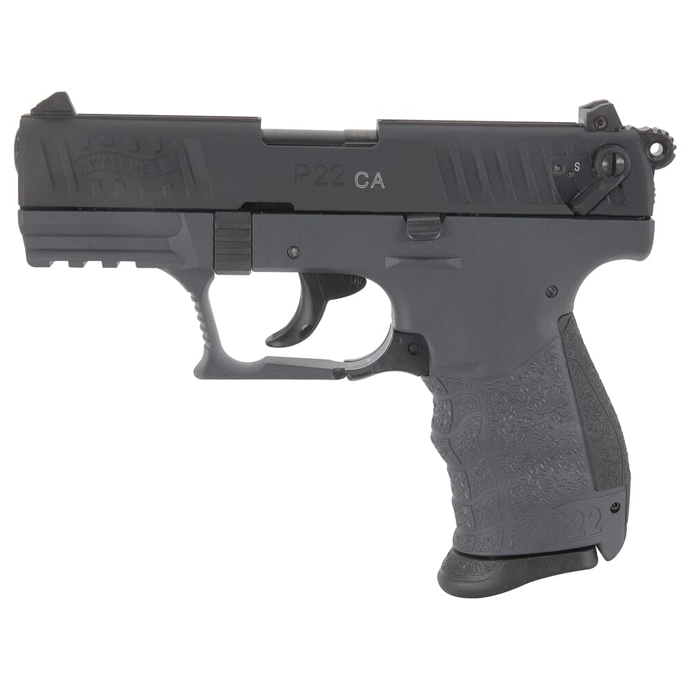 Walther Arms P22 .22 LR CA Compliant 3.42" Bbl Tungsten Gray Pistol w/(2) 10rd Mags 5120365