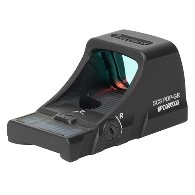 Holosun SCS-PDP-GR Multi-Reticle 32MOA Green Circle & 2MOA Dot Walther PDP Pistol Cut Solar-Charging Reflex Sight SCS-PDP-GR