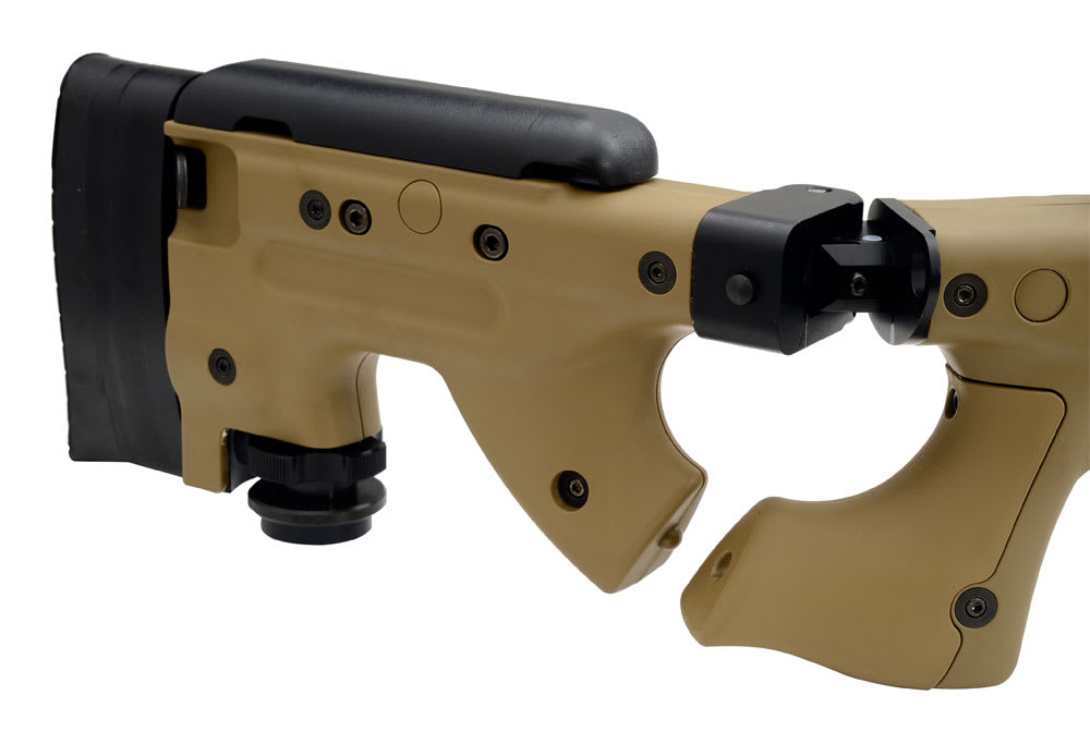 Accuracy International AW .308 20' Fluted No Muzzle Brake, Pic Rail, Folding Stock, Butt Spike, Dark Earth