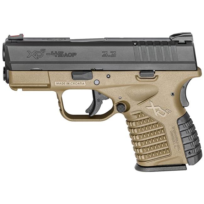 Springfield Armory XD-S .45ACP 3.3" FDE XDS93345DEB