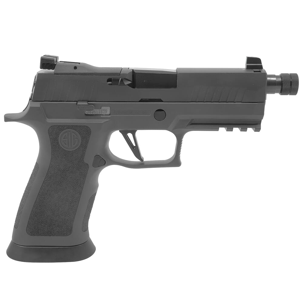 Sig Sauer P320 Legion 9mm 4.6" 1/2-28" Bbl Gray Carry Low-Capacity Pistol w/(3) 10rd Mags, XRAY3 & TXG Grip 320XCA-9-LEGION-TB-R2-10