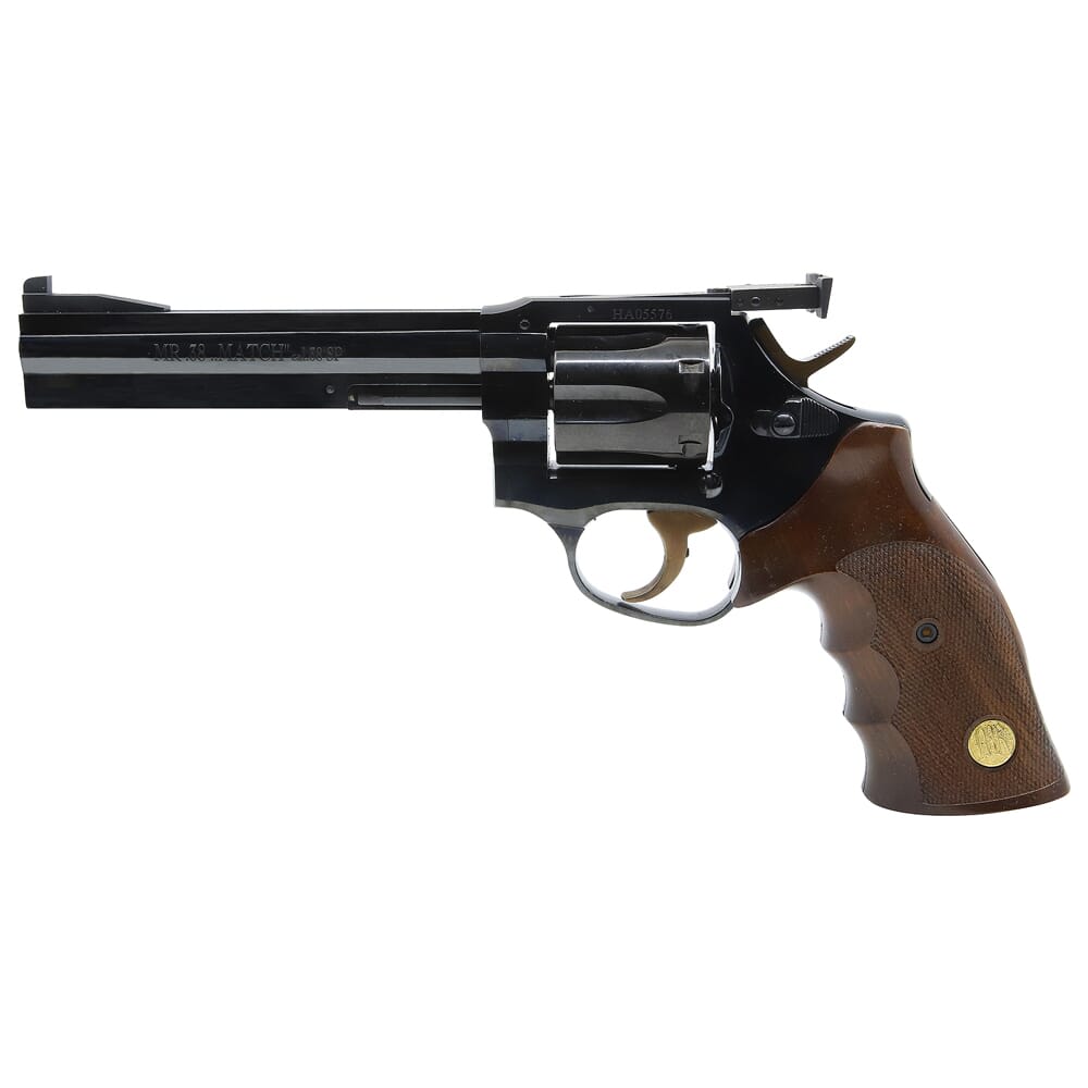 Manurhin MR38 Match Steel .38 Special SA 5.75" Bbl Blued Revolver JRMR9385SA