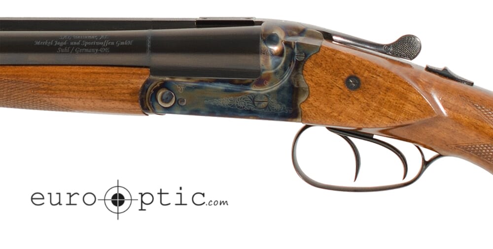 Merkel 140-2 SXS Safari Double Rifle 416 Rigby -ejectors-Color Case-23.6 barrels-double triggers. SN A750047