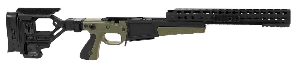Accuracy International AX AICS Chassis REM 700 SA .308 13" forend tube GREEN/BLACK 26712BL/GR - UA1509