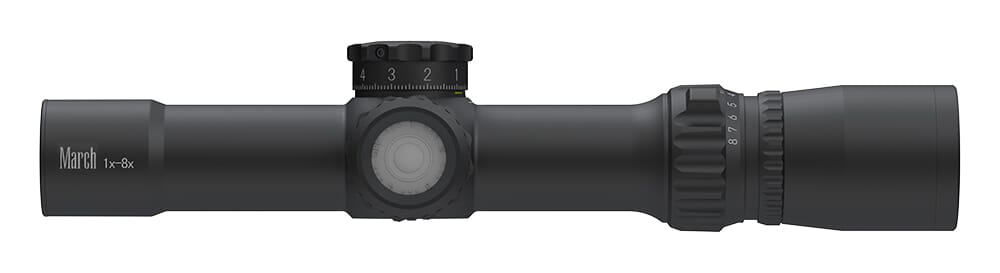 March F Tactical 1-8x24mm FMC-1 Reticle 0.1MIL Illuminated FFP Riflescope D8V24FIML-FMC-1-800257