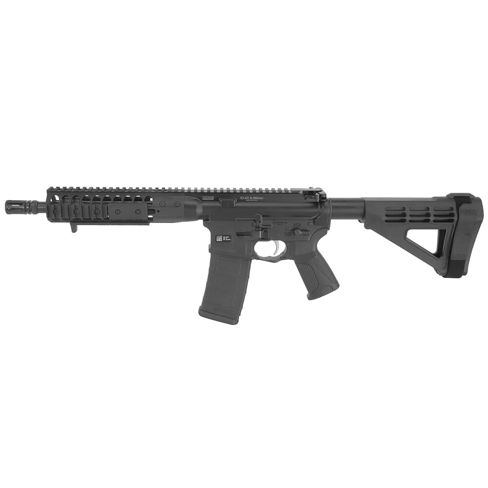 LWRC ICDI Direct Impingement 5.56 10.5" Blk Pistol w/SBA4 Brace ICDIP5B10BR