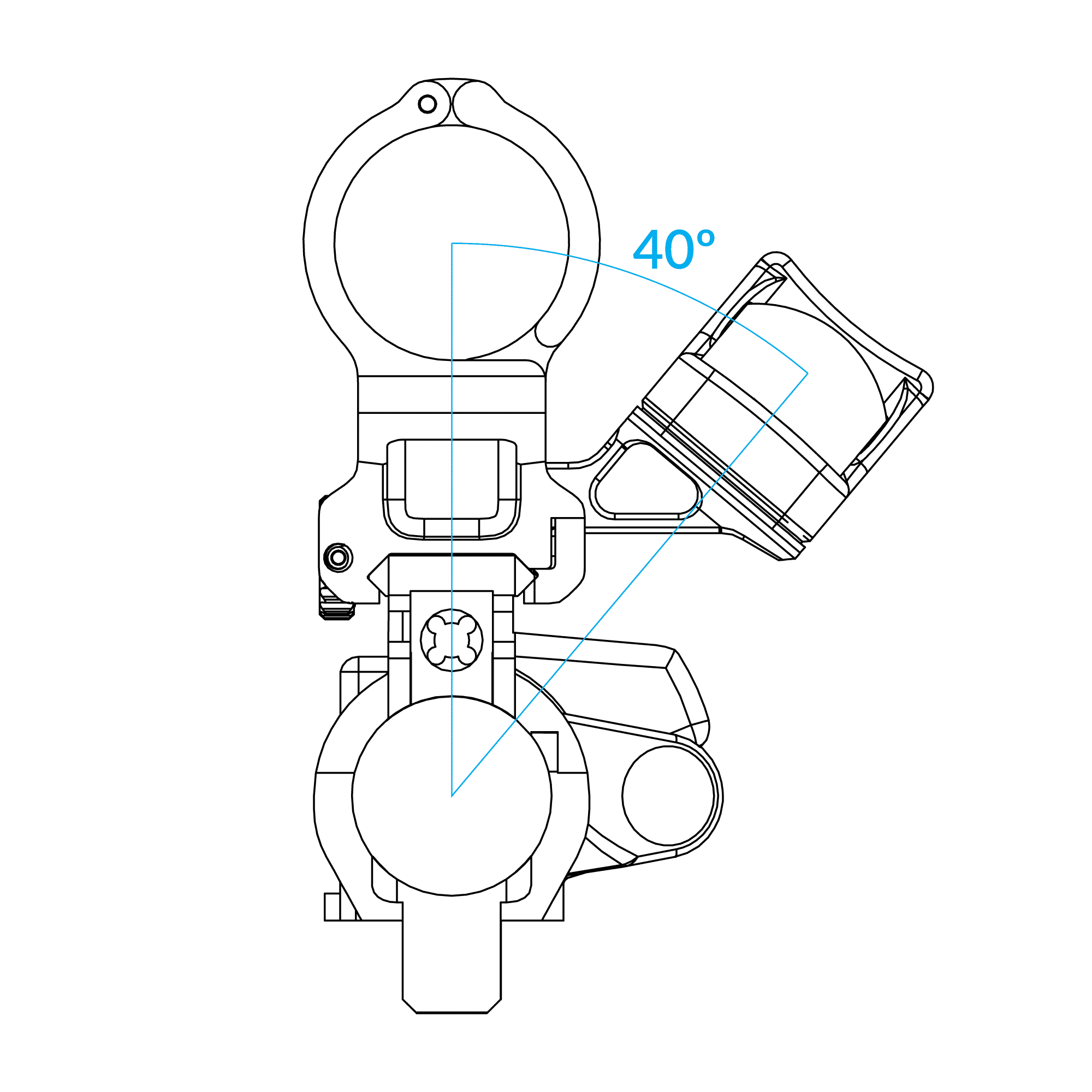 Scalarworks KICK Offset Trijicon RMR Right Hand Mount SW1705