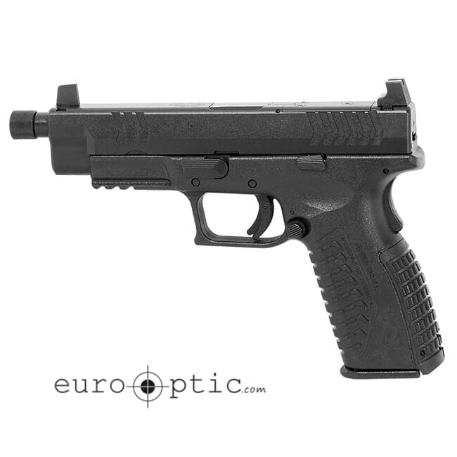 Springfield Armory XD(M) 9MM 4.5" Black Threaded OSP 10-Rd Pistol w/ 3 Sight Bases & Non-Threaded BBL (w/ 2 Magazines) XDMT9459BOSP
