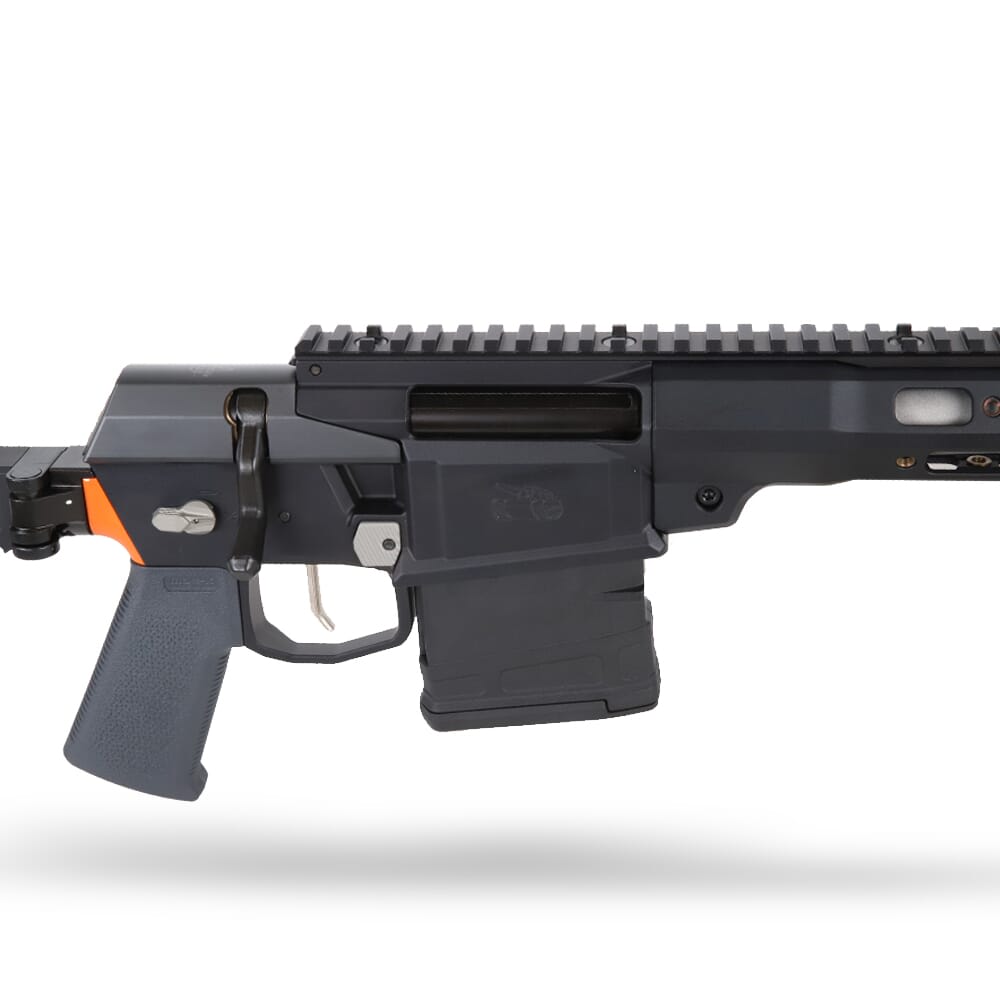 Q, LLC. The FIX 8.6 BLK 12" Black SBR Unfolded Left Side