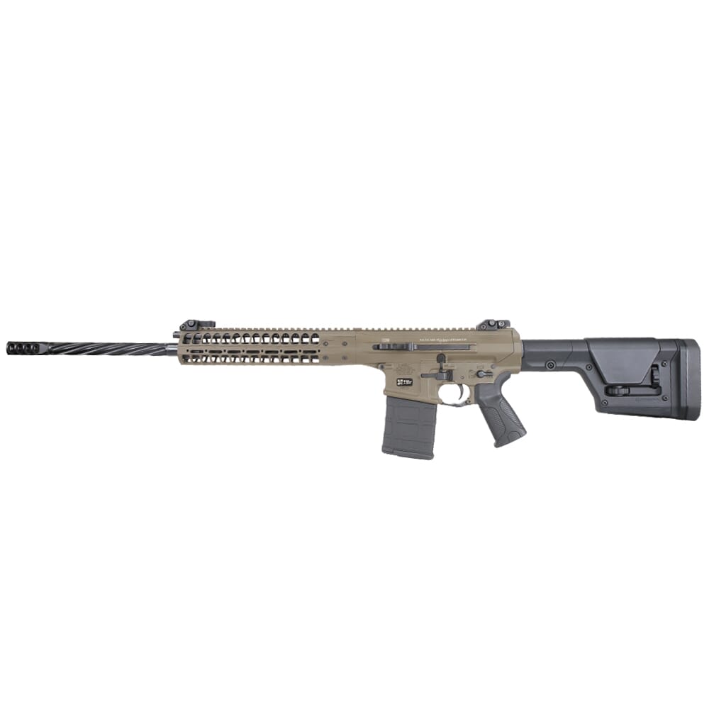 LWRC REPR MKII 6.5 Creedmoor 22" 1:8" 5/8x24 Spiral Fluted Bbl Patriot Brown Side Charge Rifle REPRMKIIR6.5PBCF22SC