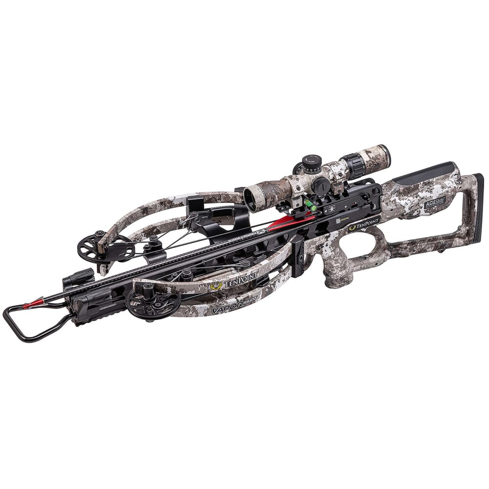 TenPoint Vapor RS470 Crossbow w/ACUslide, EVO-X Elite Camo Scope, Elite Pkg, & Hard Case, Veil Alp CB20004-6399