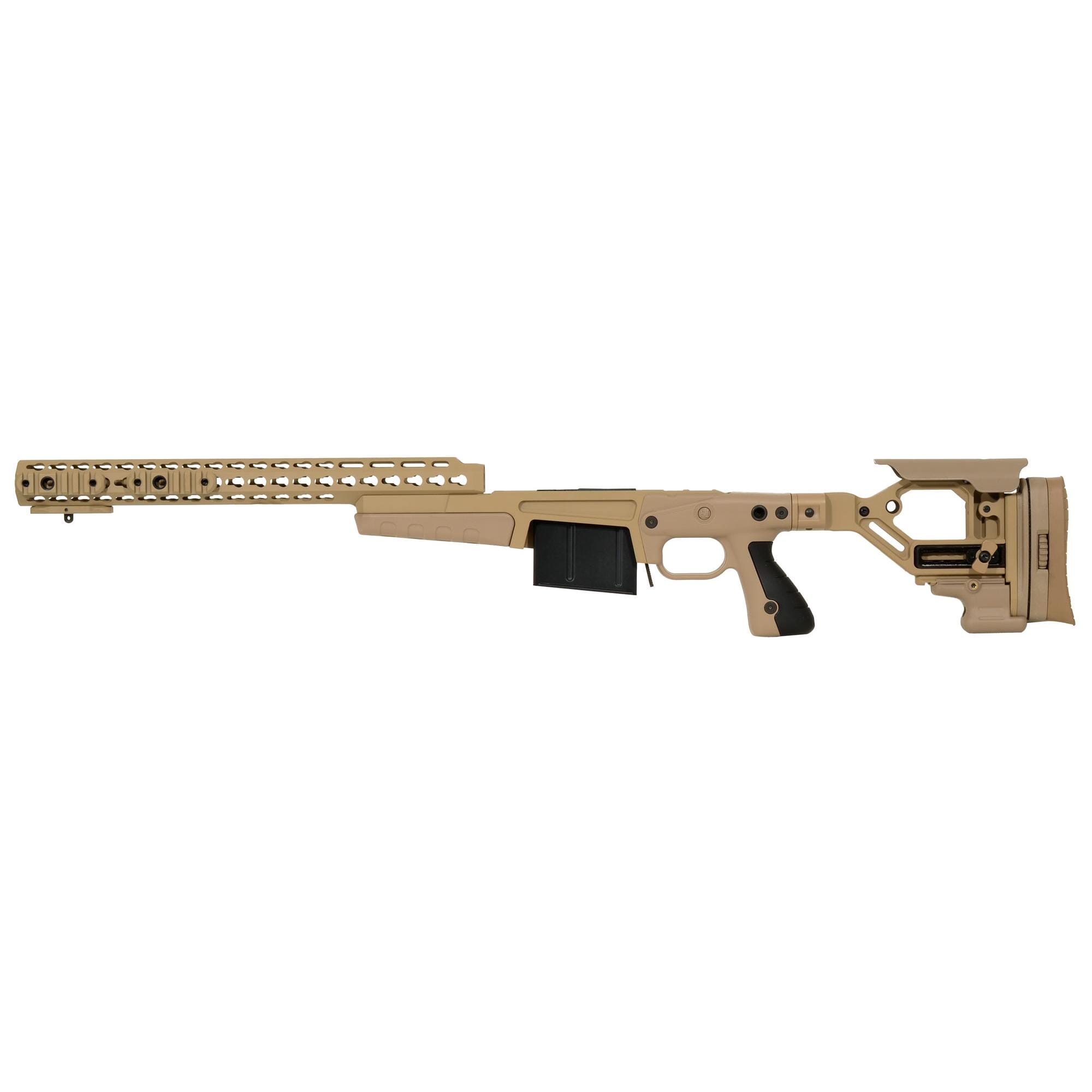 Accuracy International AX AICS Chassis REM 700 LA .300 WIN 16" forend tube PALE BROWN 26713PB 26713PB