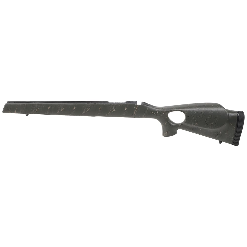 Christensen Arms Aerograde Carbon Fiber SA Green w/Tan Webbing Thumbhole Stock 810-00002-03