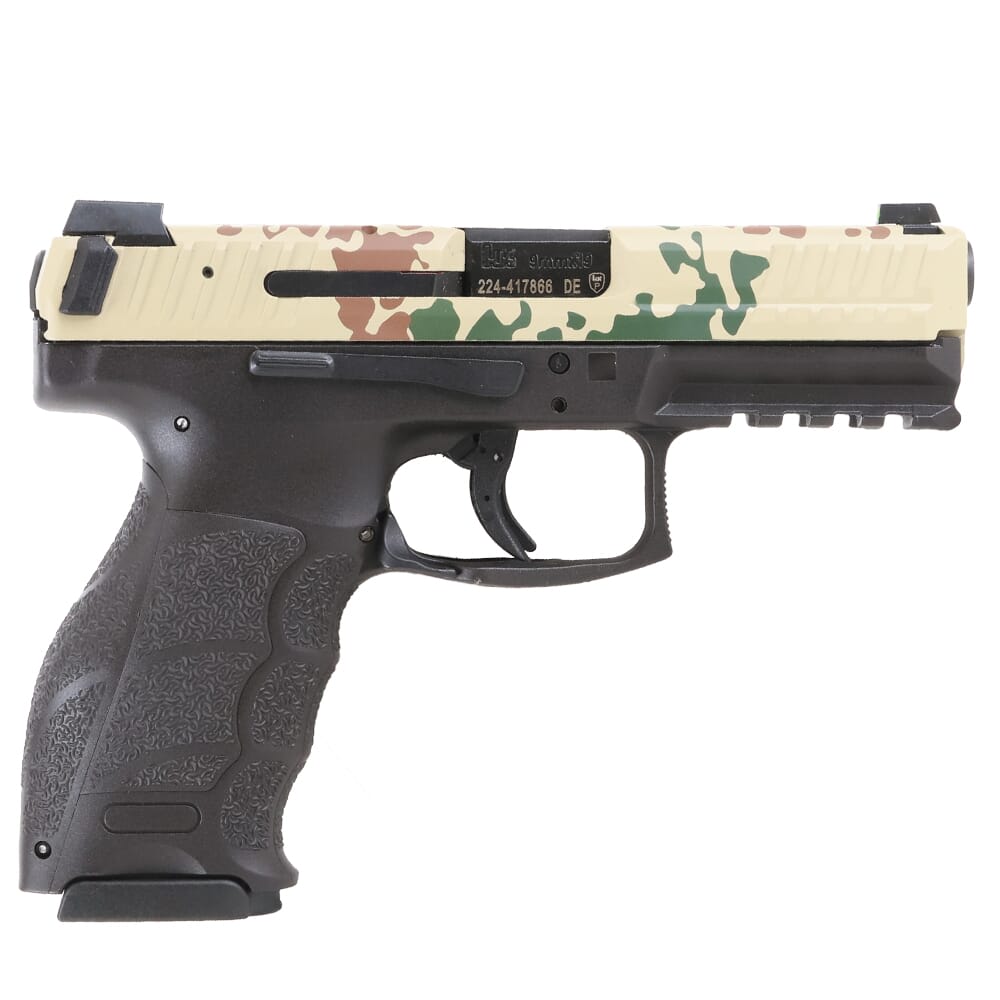 HK VP9 75th Anniversary 9mm Pistol Set w/(1) Flecktarn Pistol, (1) Tropentarn Pistol, & (4) 10rd Mags 91000017