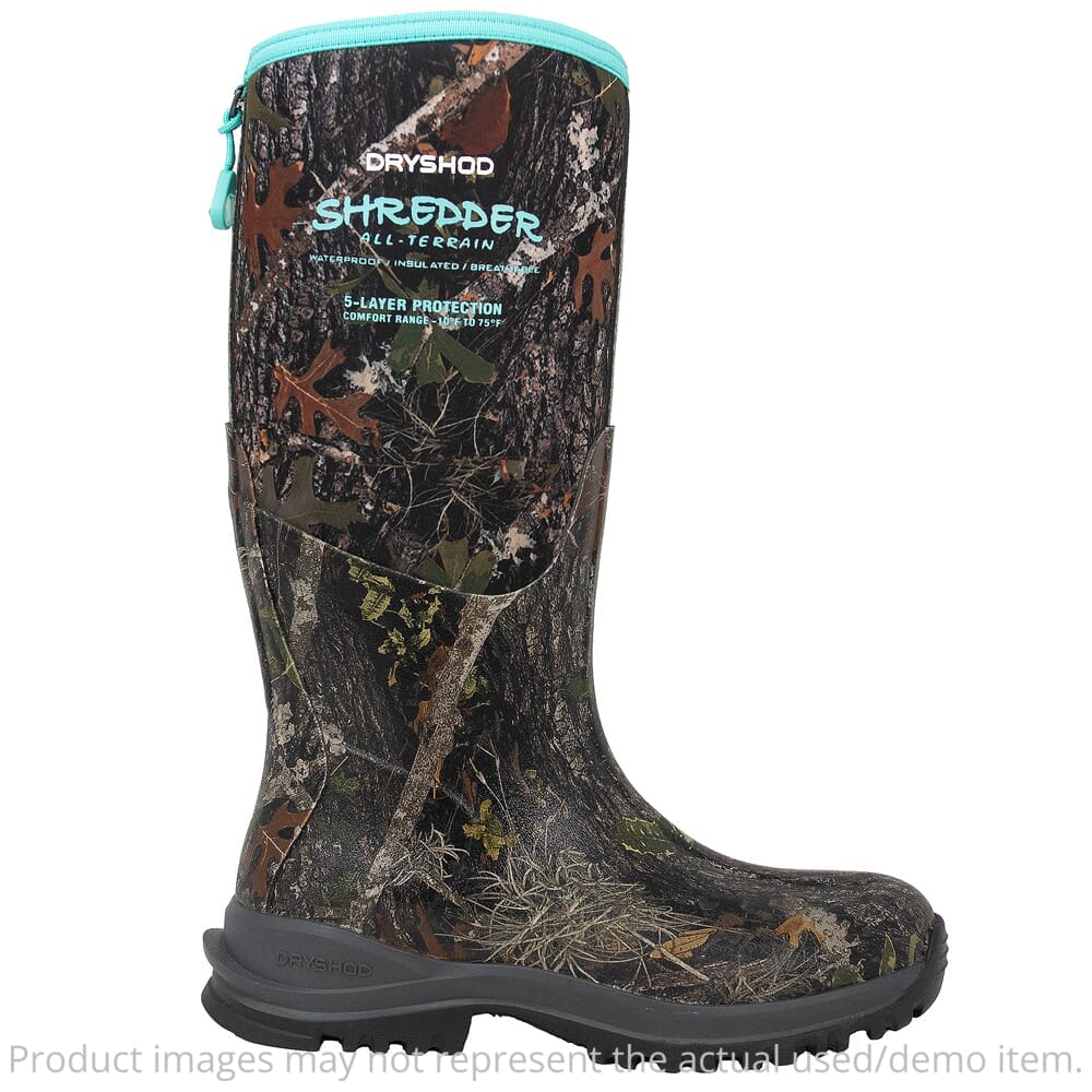 Dryshod Women's Shredder MXT Camo/Turquois Size 10 Boot SHX-WH-CM-W10 - Damaged Packaging UA5599