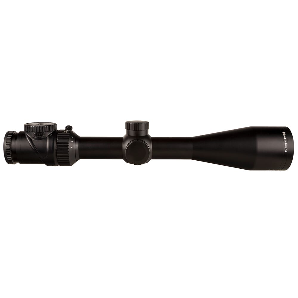 Trijicon AccuPoint 4-16x50 w/ BAC, Green Triangle Post Reticle, 30mm, Satin Black Riflescope 200145