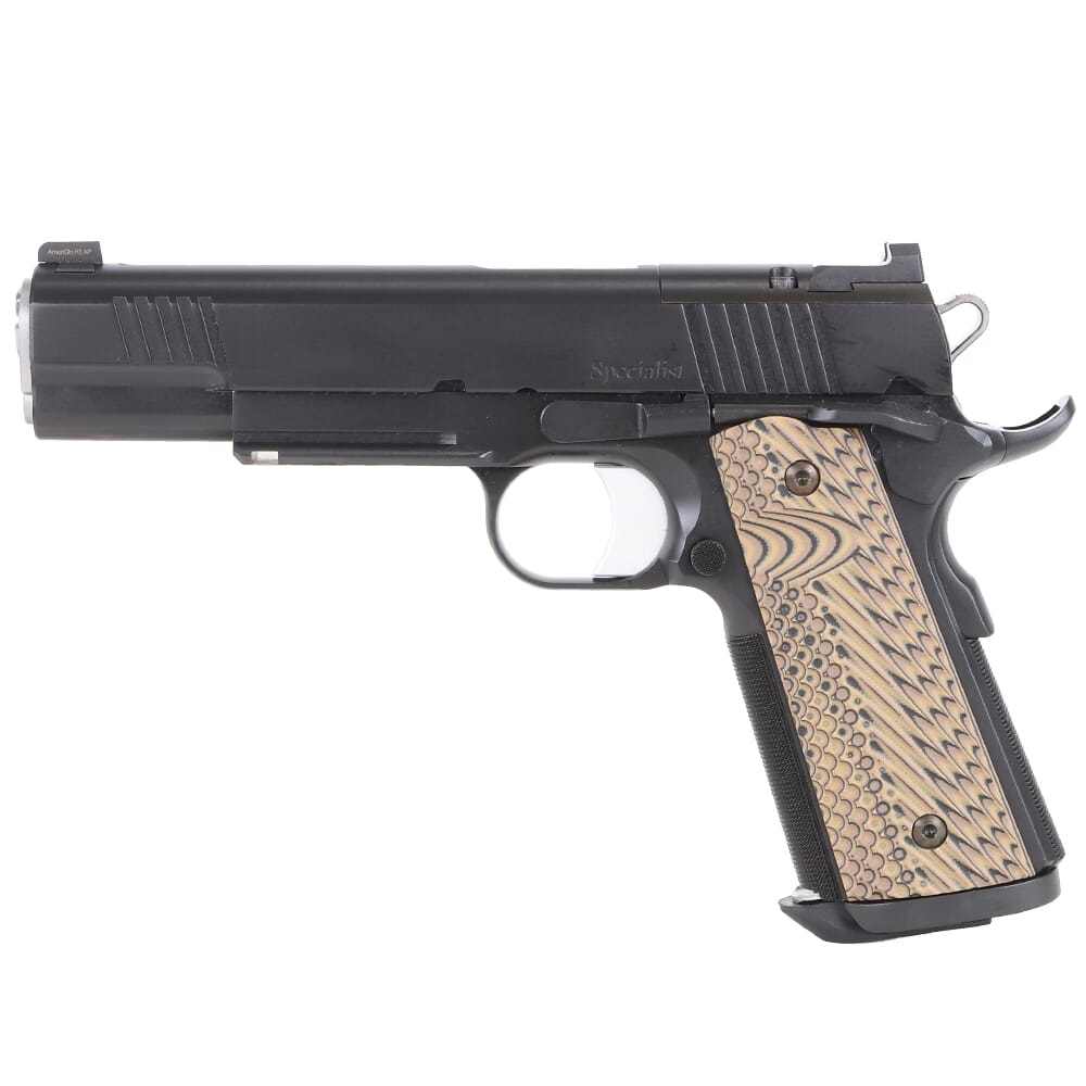 Dan Wesson Specialist 10mm Auto 8rd Optic Ready Pistol w/Fixed Tritium Night Sights, Light Rail, Magwell, Ambi-Safety & G10 Grips 01794