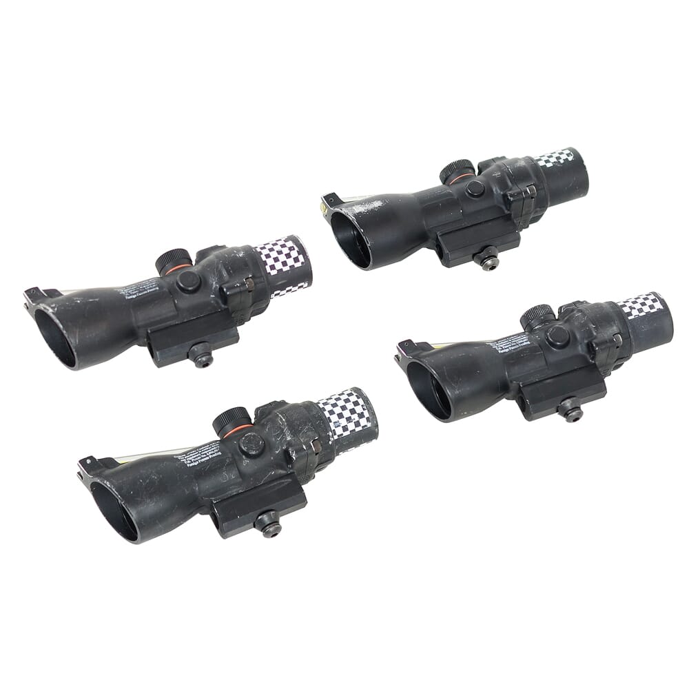 Trijicon TA50-4 ACOG 3x24 Dual Illum Amber Crosshair US Government BuyBack NO MOUNT