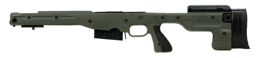 Remington 700P 5R 300 Win Mag with Accuracy International AT Green Fixed Chassis