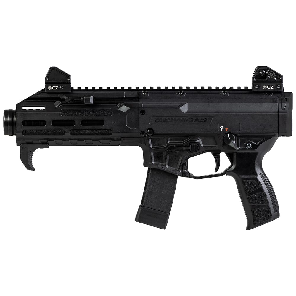CZ-USA Scorpion 3+ 9mm 7.8" 1/2x28" Bbl 20rd Pistol w/Rear QD Sling Mount 91421