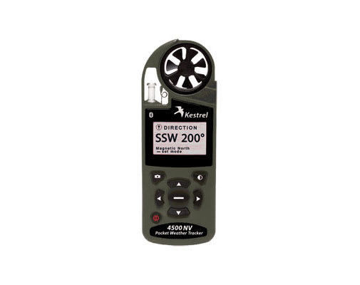 Kestrel 4500NV Bluetooth Complete Weather & Environmental Meter w/Datalogging Olive Drab 4500BNV 0845BNVOLV
