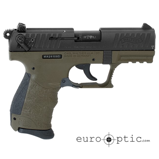 Walther P22Q .22lr Military 10 Round Pistol w/ 2 Magazines 5120715