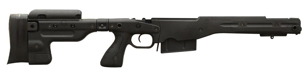 Remington 700P 5R 300 Win Mag with Accuracy International AT Black Folding Chassis