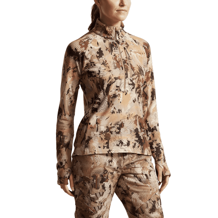 Sitka Gear Waterfowl Marsh Women's CORE Merino 330 Half-Zip Pullover X Large 600167-WL-XL
