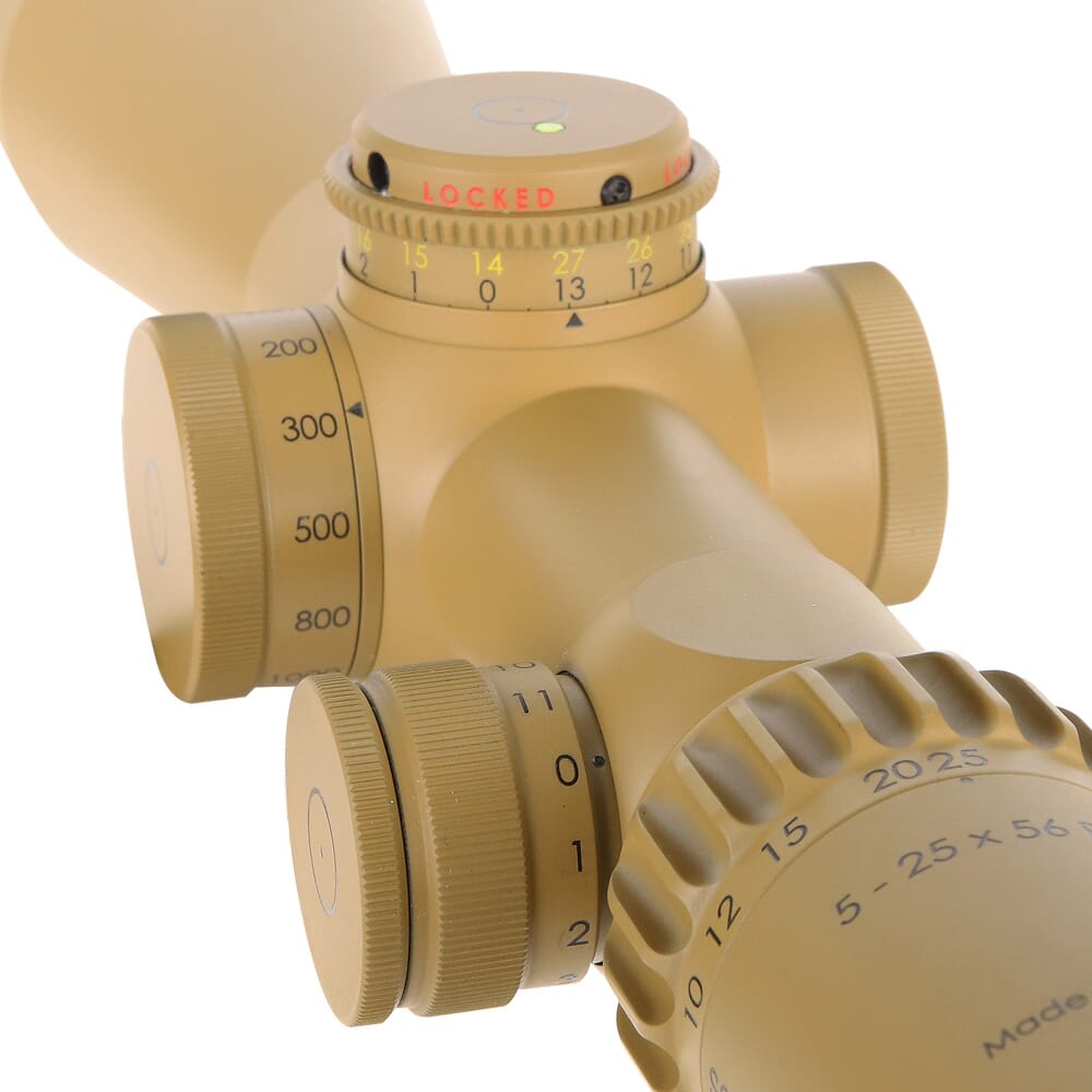 Schmidt Bender 5-25x56mm PM II LP TREMOR3 1cm ccw DT27 MTC LT / ST ZC CT RAL8000 Riflescope 689-945-552-G8-E8