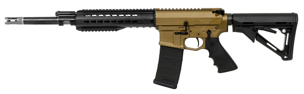 Christensen Arms CA-15 Recon Burnt Bronze receiver, carbon wrap 223, 16 inch bbl, Magpul CTR stock,