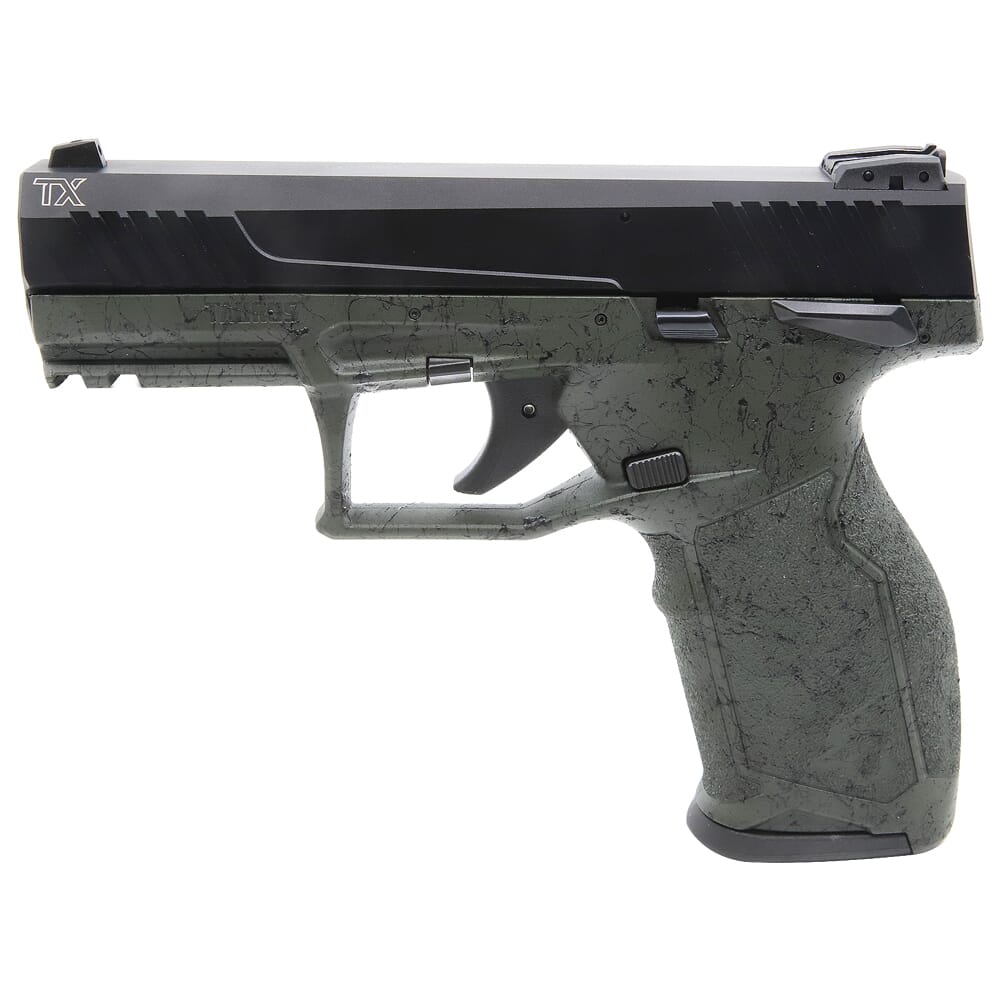 Taurus TX22 22LR 4" Green Splatter Black/Bk Pistol w/(2)10rd Mags 1-TX22141SP2-10