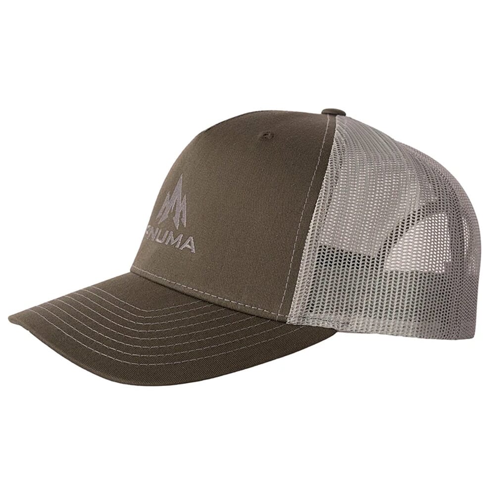 Pnuma Outdoors Lifestyle Five Panel Mesh Trucker Cap Beetle/Quarry OSFM P608BQ