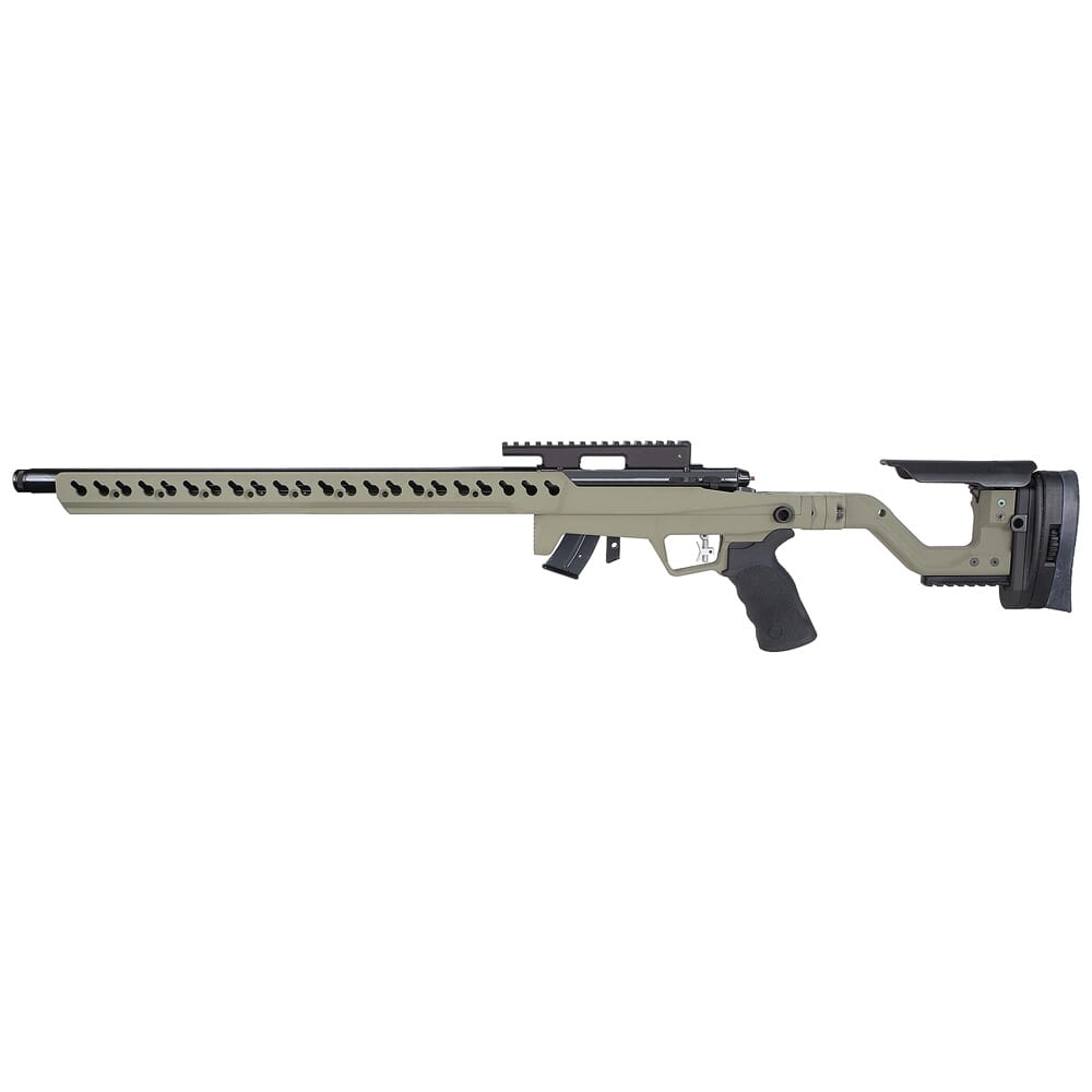 Anschutz 54.18 HB .22 LR 20" Bbl Sage Green Rifle w/5020 2-Stage Trigger AI AT-X Chassis & 30MOA Rail 0A016104AISG