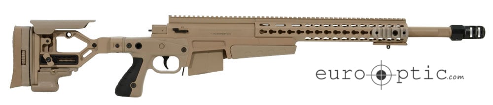 Accuracy International AX 308 Pale Brown chassis 20in bbl std brake small firing pin Left Hand A-XS308WNPB20SM-LH