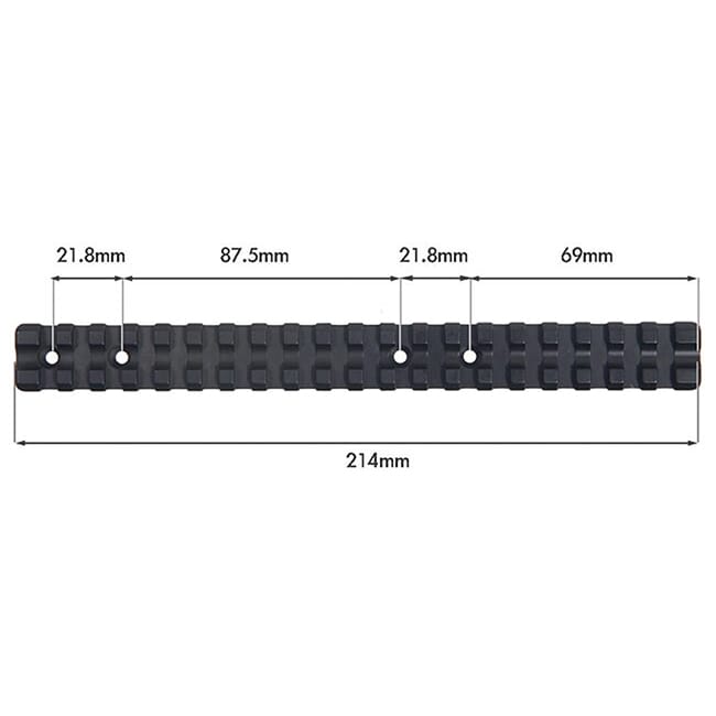Contessa SLITTA Picatinny Rail for Mannlicher CLASSIC LONG PH27-NV-CONTESSA