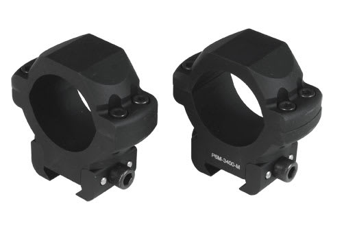 US Optics 34mm P6M-Medium Windage Adjustable Rings