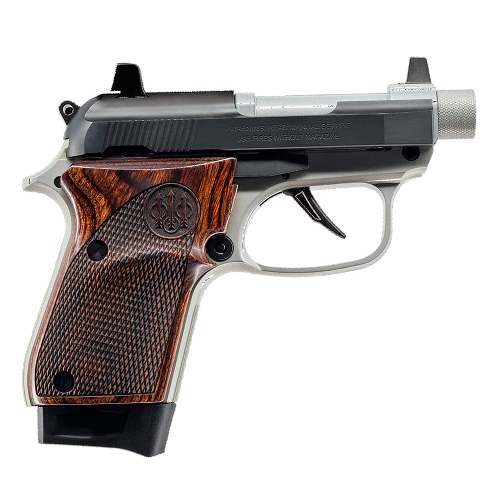 Beretta 30X Tomcat Get Home Bag .32 ACP 2.9" Bbl Stainless Steel/Black Pistol w/Walnut Grips J30X32R8M1