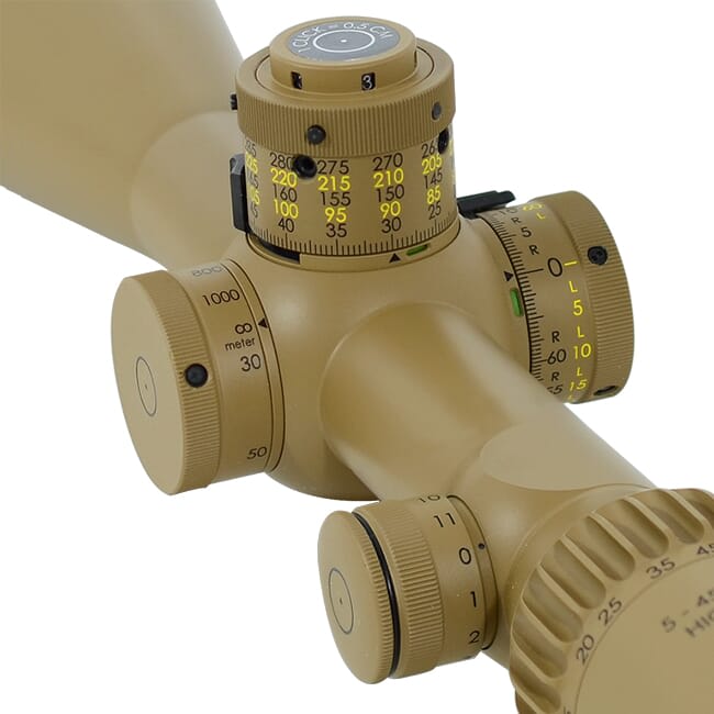 Schmidt Bender PM II 5-45x56 Pantone LRR-Mil MT2 .05mil Adj 27.0mil Elev 666-946-41C-I1-H5