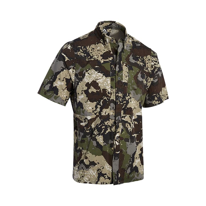 Pnuma Outdoors Shooter Shirt Short Sleeve, Caza Camo XL SS-SS-CZ-XL