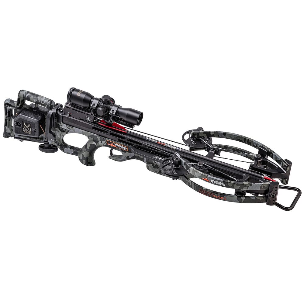 Wicked Ridge NXT 400 Crossbow w/ACUdraw, Pro-View Scope, Peak Camo WR21002-9522