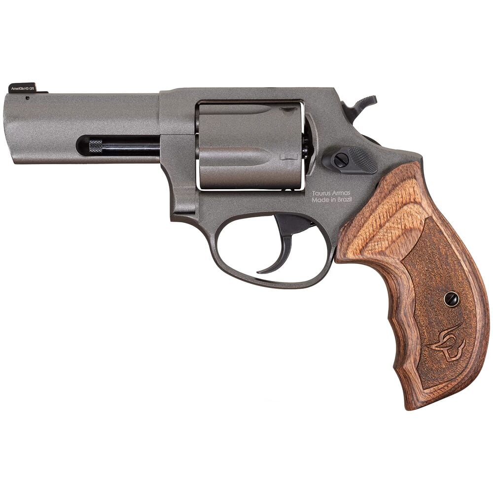 Taurus 605 .357 Mag 3" 5rd Mag Tungsten N.S. Wood Grip Revolver 2-6053CNS