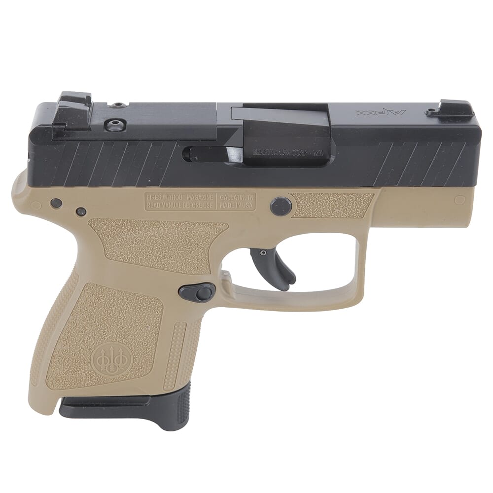 Beretta APX A1 Carry RDO 9mm 3.07" Bbl Semi-Auto FDE Pistol w/(1)8rd Extended & (1) 6rd Mag JAXN925A1