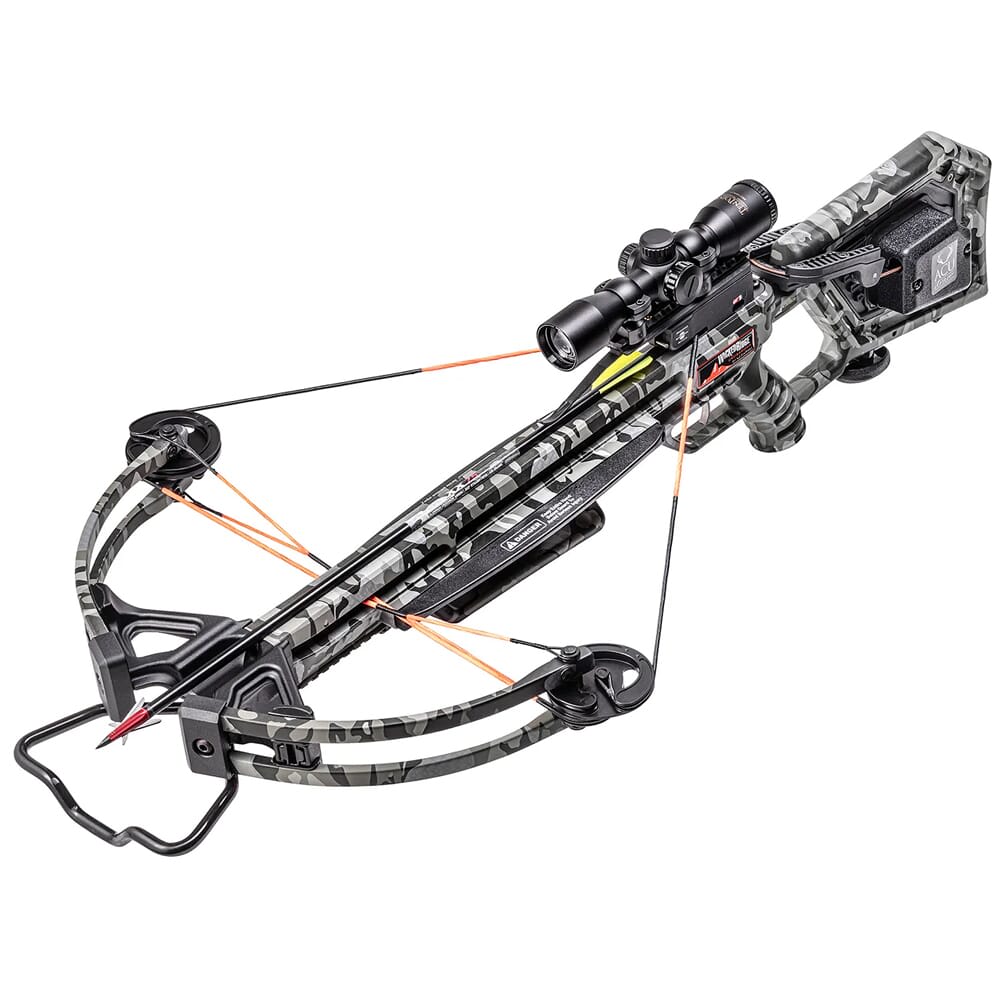 Wicked Ridge Invader 400 Crossbow w/ACUdraw, 50 Pro-View Scope, Peak Camo WR20005-9521