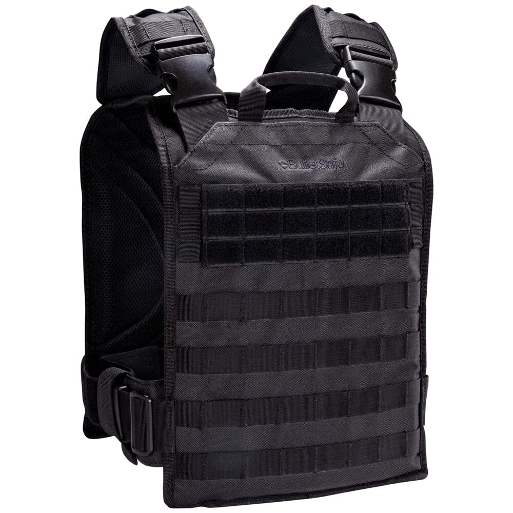 BulletSafe Black Tactical Plate Carrier Kit w/(2) Level IV Plates BS54004B-K