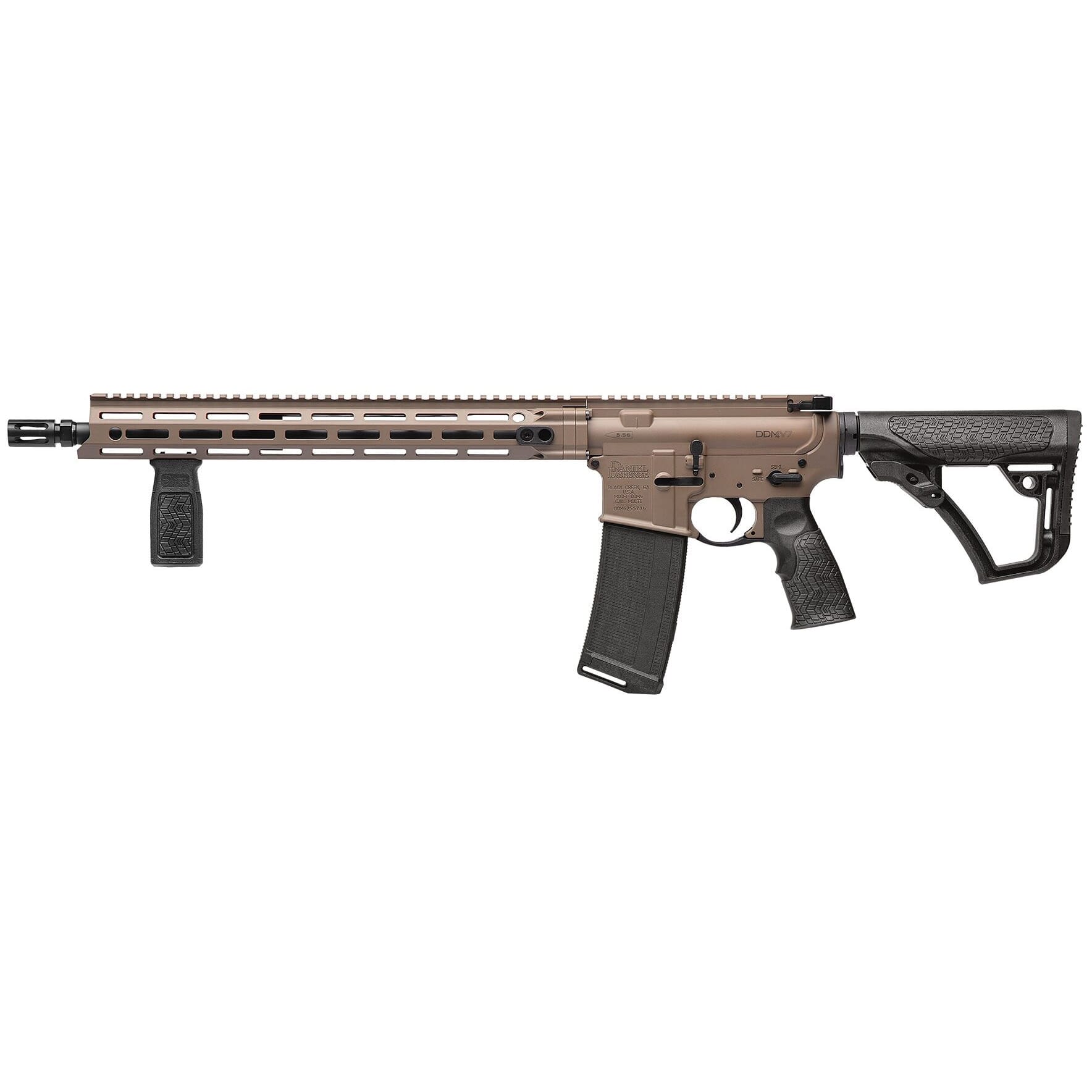 Daniel Defense DDM4 V7 5.56mm NATO 16" 1:7" Bbl Flat Dark Earth Rifle 02-128-10290-047