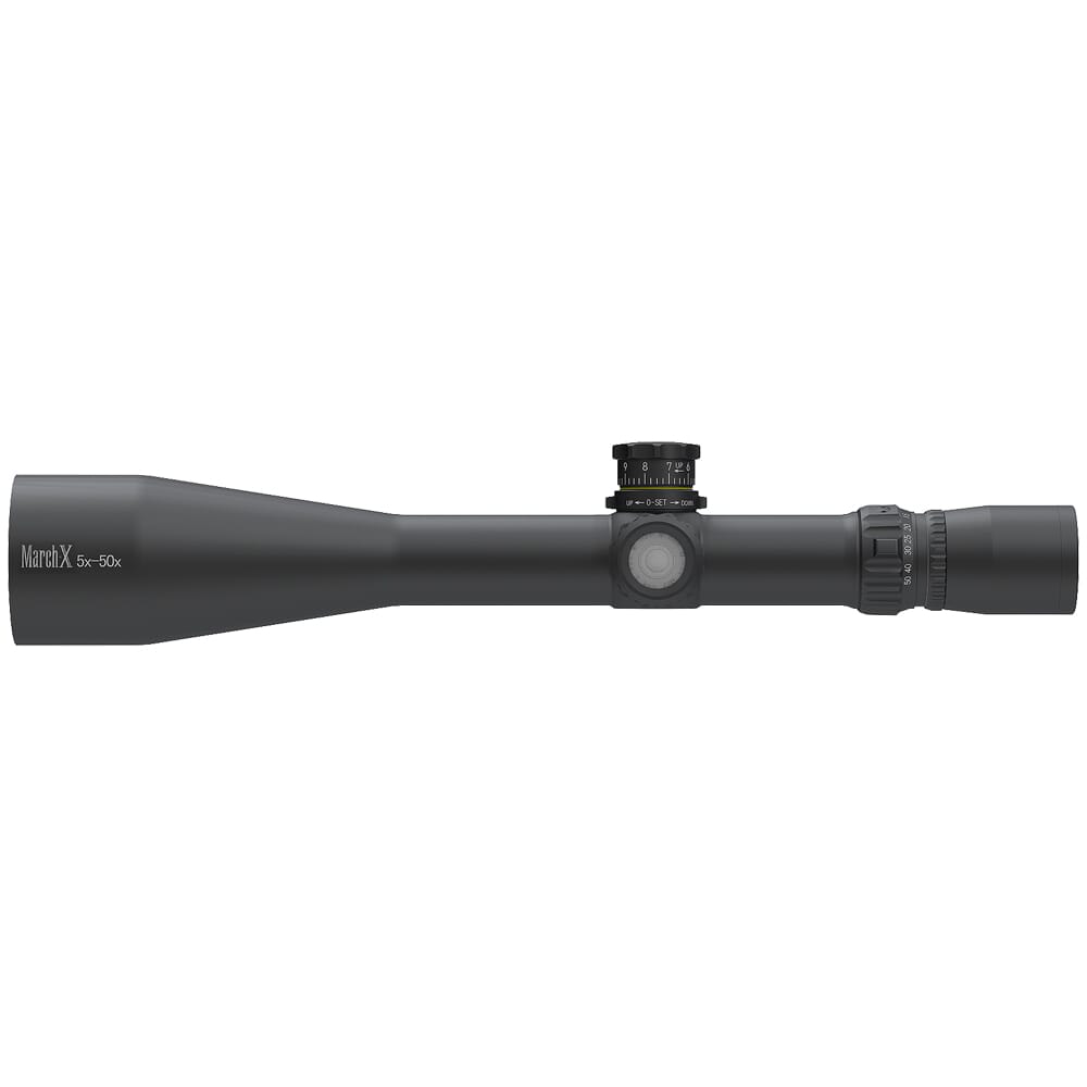 March X Tactical 5-50x56mm SFP MTR-RTM Reticle 1/8MOA 6Level Illum Riflescope w/Middle Wheel D50V56TI-MTR-RTM