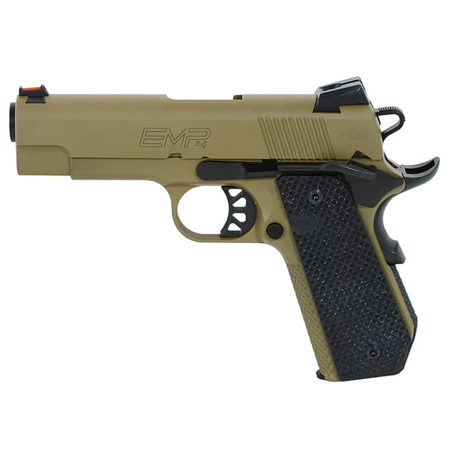 Springfield Armory 1911-A1 EMP 4" 9mm Champion Desert FDE Conceal Carry Contour Pistol (w/ 3 Mags & G10 Grips) PI9229F