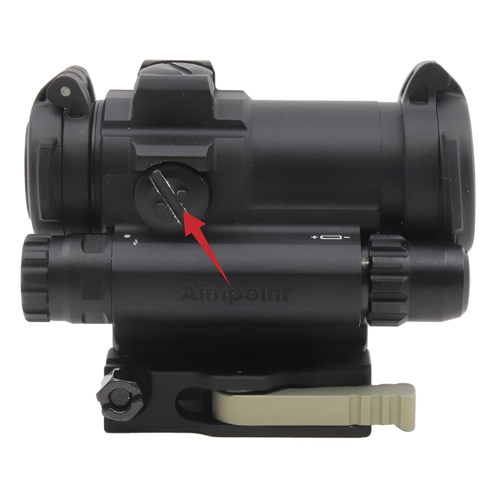 Aimpoint USED CompM5s 2MOA AR15 Ready 39mm Spacer Red Dot Reflex Sight w/LRP Mount 200500 Scratched Adjustment Knobs UA2903