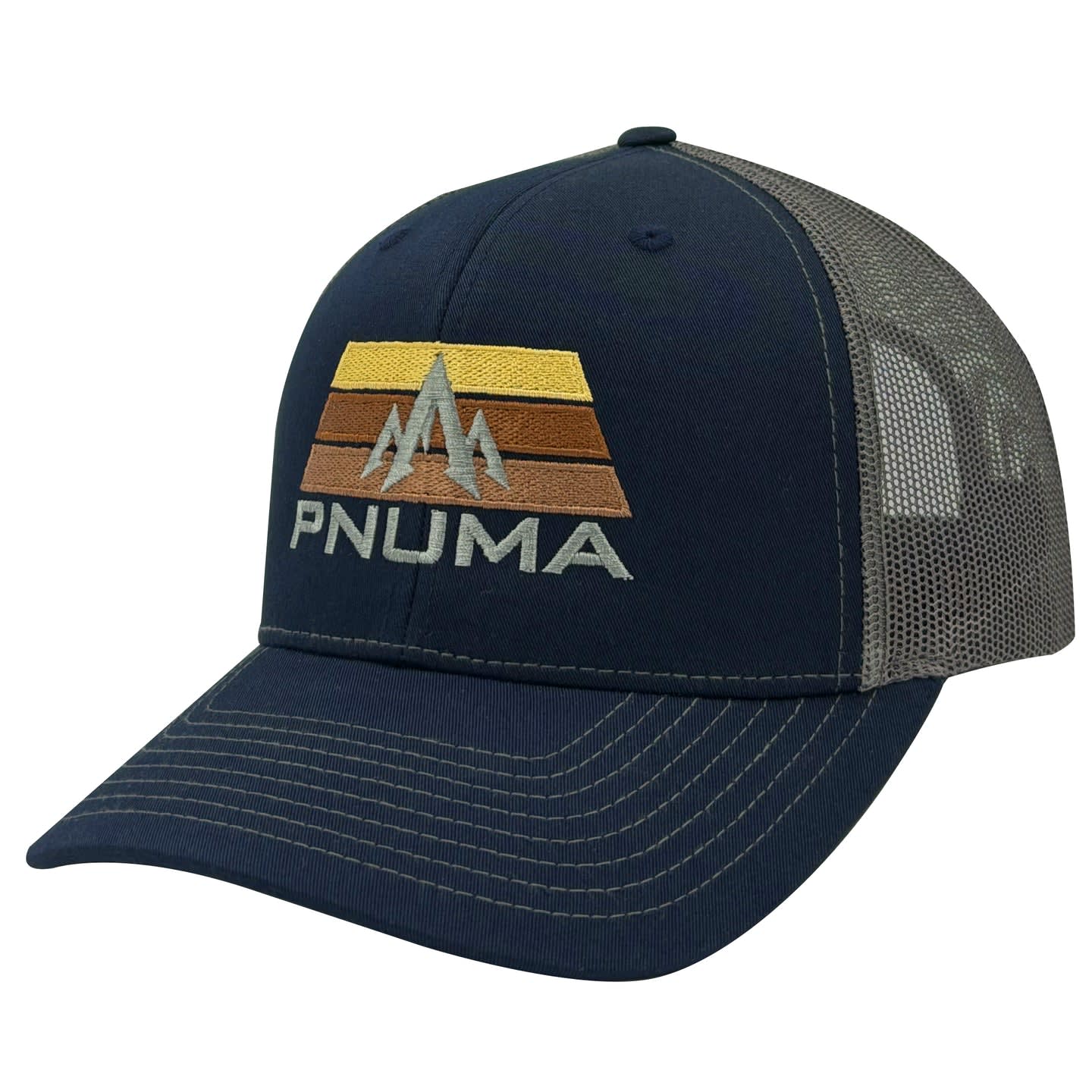 Pnuma Outdoors Force Trucker Cap, Navy Color CP-FO-NA