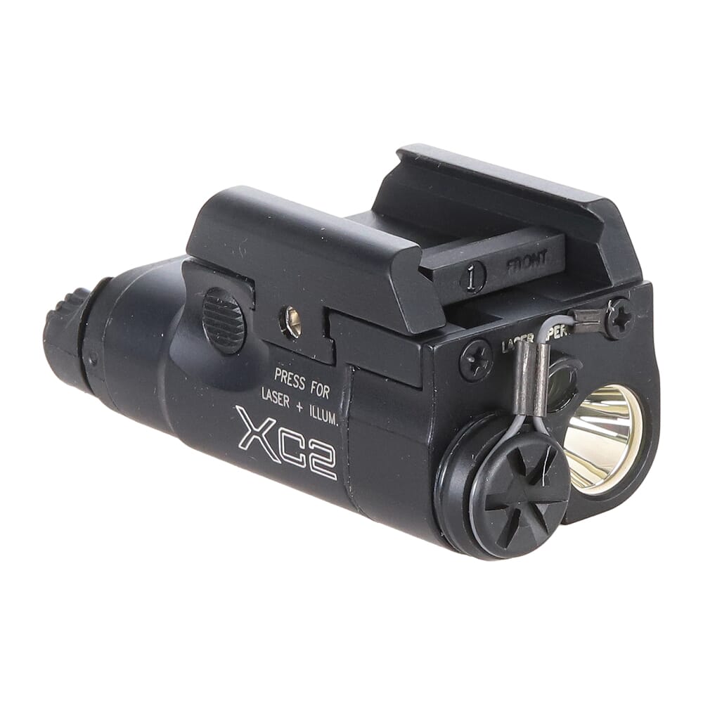SureFire XC2-B Ultra-Compact 300 LU Pistol Light w/635nM Red Laser & T-Slot Rail Mount XC2-B-RD